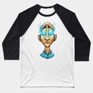 Sci fi character blue eyes Baseball T-Shirt